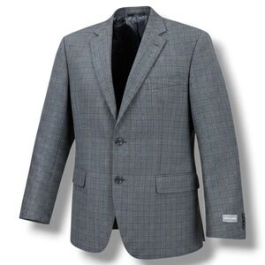 NWT Michael Kors Kelson Blazer Men's 42S Glen Plaid Two Button Sport Coat